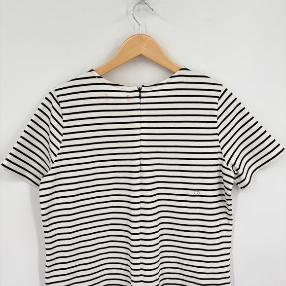 Chinti & Parker Black White Striped Sheath Dress Size Small, Nautical Resortwear - Picture 5 of 11